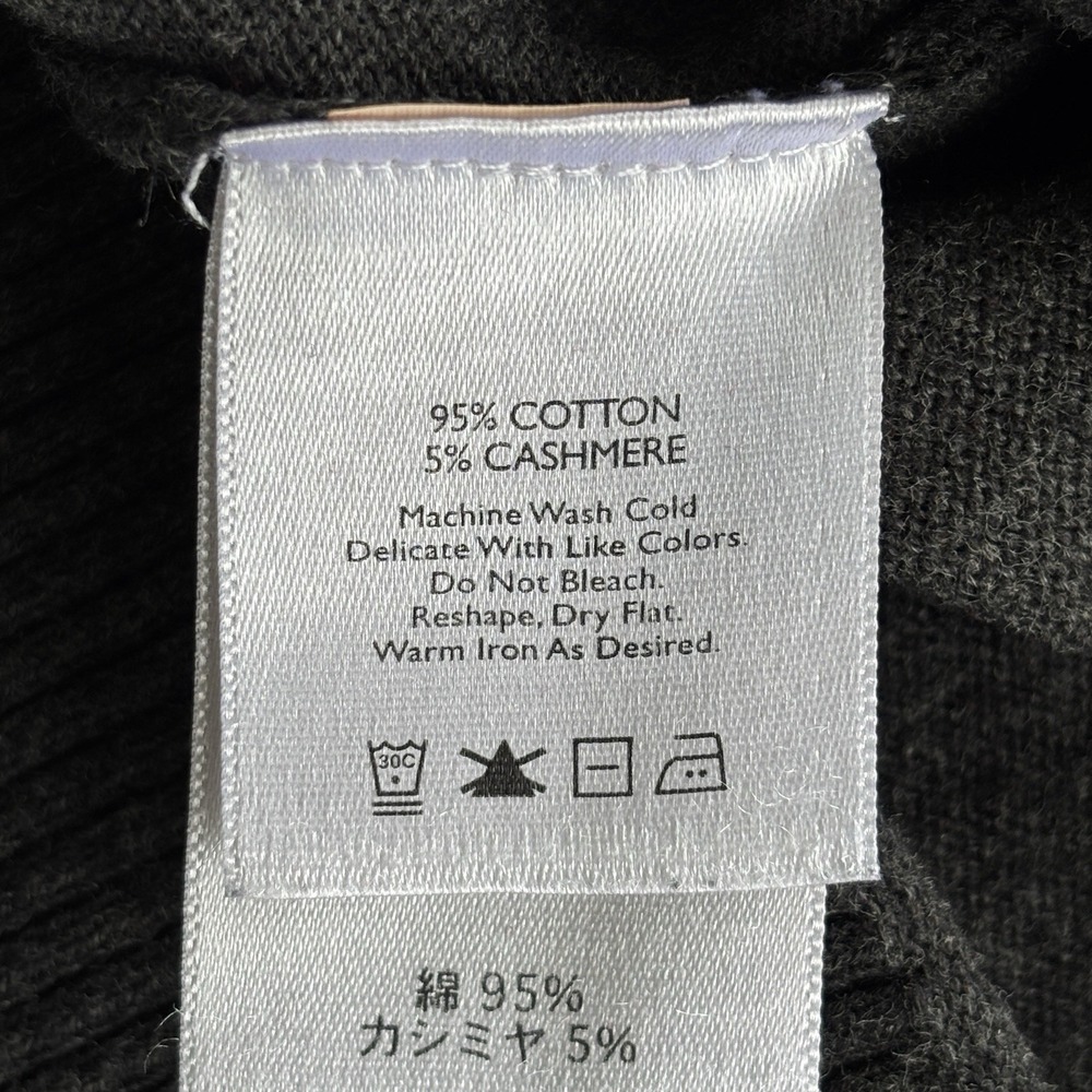 Eddie Bauer Quarter Zip Sweater Mens XL Charcoal Gray Mock Neck Pullover Knit - Picture 13 of 16